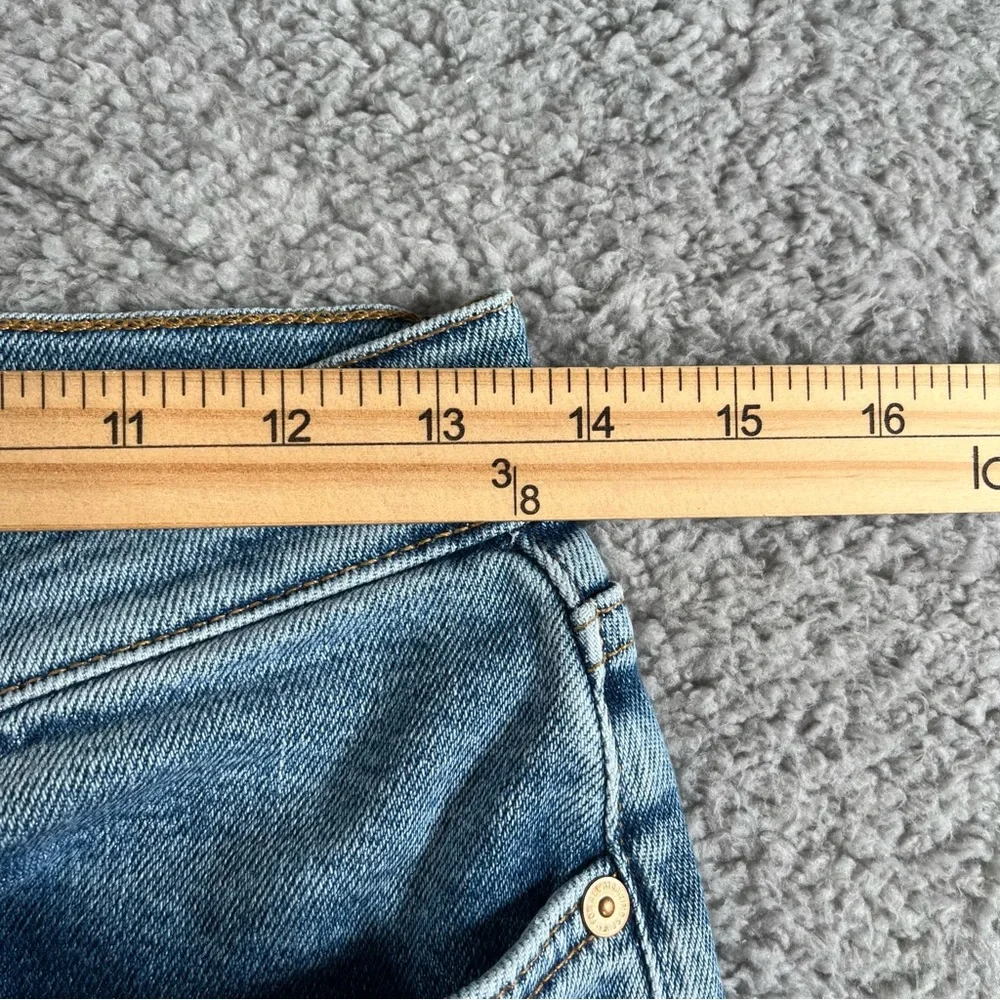 7 For All Mankind Women’s‎ Luxe Vintage Raw Hem Jeans HW Slim Kick Size 28 - Picture 7 of 9